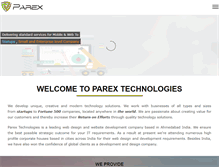 Tablet Screenshot of parextech.com
